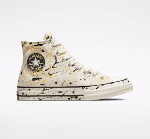 Tenis Cano Alto Converse Chuck 70 Archive Paint Splatter Pretas | CV-930PKB