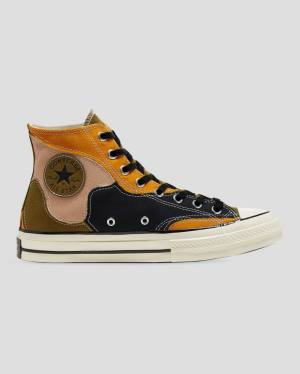 Tenis Cano Alto Converse Chuck 70 Archive Camo Overlay Verde Oliva Laranja | CV-932FME