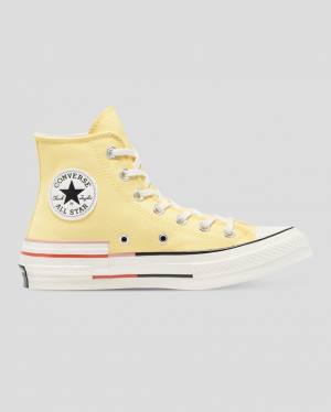 Tenis Cano Alto Converse Chuck 70 Colour Block Amarelas | CV-203QMZ