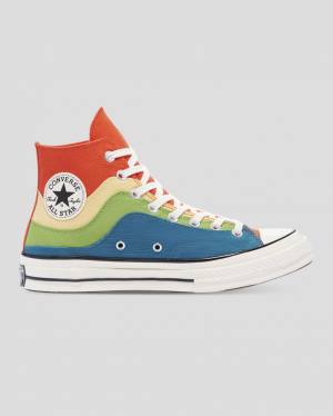 Tenis Cano Alto Converse Chuck 70 National Parks Azuis Verdes Laranja | CV-415FXW