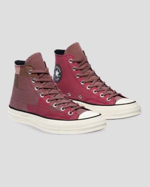 Tenis Cano Alto Converse Chuck 70 Natural Dye Bordeaux | CV-654JQO