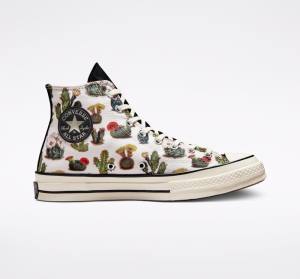 Tenis Cano Alto Converse Chuck 70 Succulents Pretas | CV-491KHT