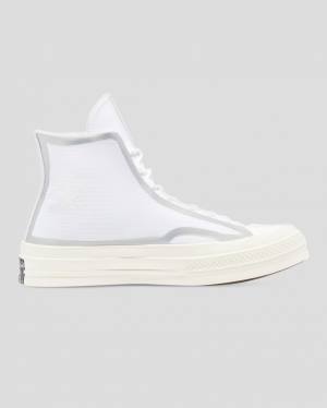 Tenis Cano Alto Converse Chuck 70 Tape Seam Branco | CV-367BKN