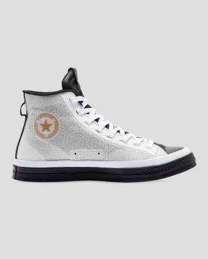 Tenis Cano Alto Converse Chuck 70 Then & Now Pretas Branco | CV-483EBD