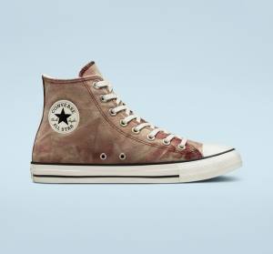 Tenis Cano Alto Converse Chuck Taylor All Star Washed Lona Pretas | CV-065FWX