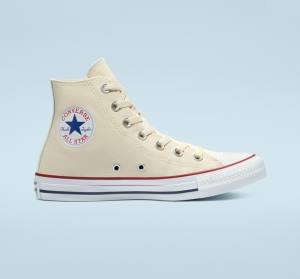 Tenis Cano Alto Converse Chuck Taylor All Star Natural Ivory Bege Branco | CV-067AMX