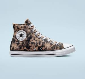 Tenis Cano Alto Converse Chuck Taylor All Star Dip Dye Pretas Branco | CV-108GKS