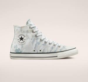 Tenis Cano Alto Converse Chuck Taylor All Star Split Panel Camo Branco Cinzentas | CV-134JUN