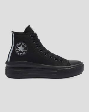 Tenis Cano Alto Converse Chuck Taylor All Star Move Festival Plataforma Pretas | CV-176WXB