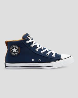 Tenis Cano Alto Converse Chuck Taylor All Star Street Azuis | CV-204WLP