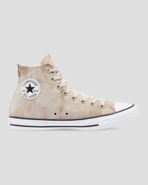 Tenis Cano Alto Converse Chuck Taylor All Star Summer Daze Wash Caqui | CV-397GLW