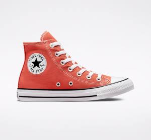 Tenis Cano Alto Converse Chuck Taylor All Star Seasonal Color Laranja | CV-543KCH