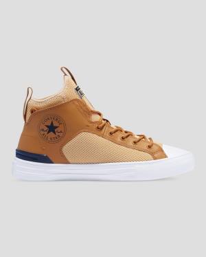 Tenis Cano Alto Converse Chuck Taylor All Star Ultra Marrom | CV-569YFG