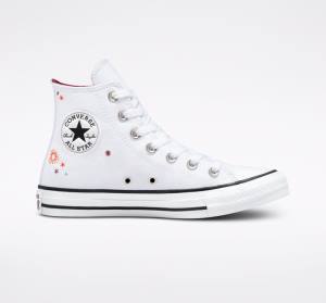 Tenis Cano Alto Converse Chuck Taylor All Star You Are On The Right Path Branco | CV-591TOA