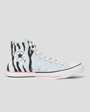 Tenis Cano Alto Converse Chuck Taylor All Star Sun Blocked Icon Print Azuis | CV-603MDJ