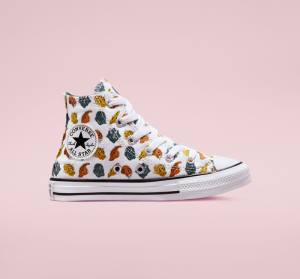 Tenis Cano Alto Converse Chuck Taylor All Star Dino Daze Branco Verdes Escuro Pretas | CV-745CLW