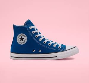 Tenis Cano Alto Converse Chuck Taylor All Star Seasonal Color Azuis Branco | CV-892RWJ