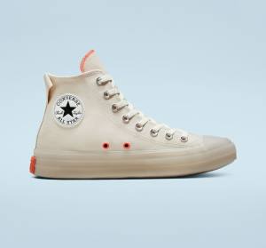 Tenis Cano Alto Converse Chuck Taylor All Star CX Stretch Lona Marrom Manga | CV-896WJF