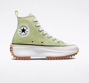 Tenis Cano Alto Converse Run Star Hike Plataforma Seasonal Color Verde Oliva Pretas Branco | CV-487WOE