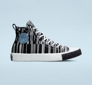 Tenis Cano Alto Converse UNT1TL3D Translucent Barcode Pretas Branco Azul Anil | CV-519FEB