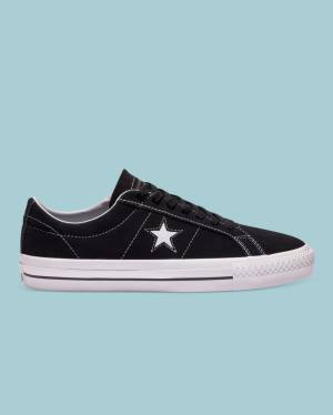 Tenis Cano Baixo Converse CONS One Star Pro Camurça Pretas | CV-301MCX