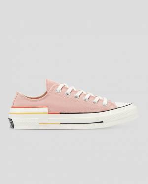 Tenis Cano Baixo Converse Chuck 70 Colour Block Rosa | CV-128DFK