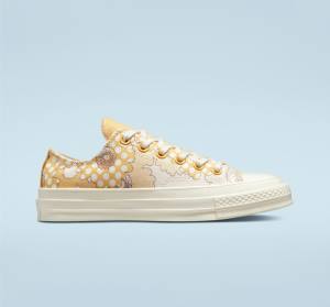 Tenis Cano Baixo Converse Chuck 70 Crafted Florals Manga Pretas | CV-193HRU