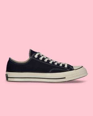 Tenis Cano Baixo Converse Chuck 70 Vintage Lona Pretas | CV-835RKJ