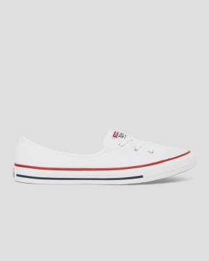 Tenis Cano Baixo Converse Chuck Taylor All Star Dainty Ballet Renda Slip Branco | CV-204QYS