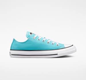 Tenis Cano Baixo Converse Chuck Taylor All Star Seasonal Color Azuis Branco Pretas | CV-346KWG