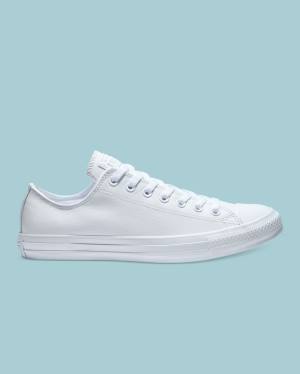 Tenis Cano Baixo Converse Chuck Taylor All Star Couro Branco | CV-359GMA