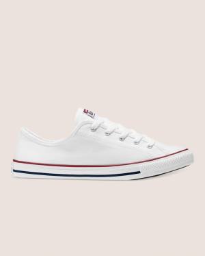 Tenis Cano Baixo Converse Chuck Taylor All Star Dainty Basic Lona Branco | CV-418QLU