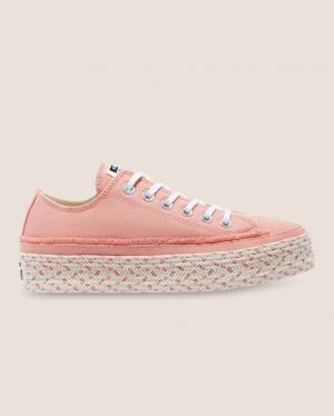 Tenis Cano Baixo Converse Chuck Taylor All Star Espadrille Plataforma Rosa | CV-520RBF