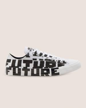 Tenis Cano Baixo Converse Chuck Taylor All Star Create Future Pretas Branco | CV-673ADJ