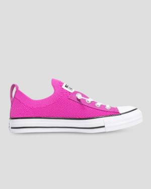 Tenis Cano Baixo Converse Chuck Taylor All Star Shoreline Knit Slip Rosa | CV-689XDU