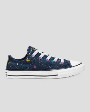 Tenis Cano Baixo Converse Chuck Taylor All Star Star Print Azuis Rosa | CV-719XTN