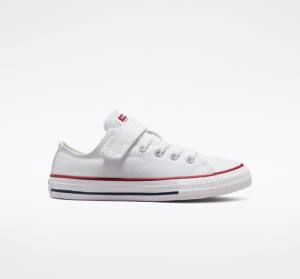 Tenis Cano Baixo Converse Chuck Taylor All Star Easy-On Branco Branco Bege | CV-814ISA