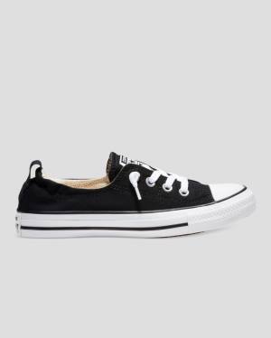 Tenis Cano Baixo Converse Chuck Taylor All Star Shoreline Slip Pretas | CV-921AXW