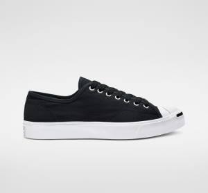 Tenis Cano Baixo Converse Jack Purcell Lona Pretas Branco | CV-287IHK