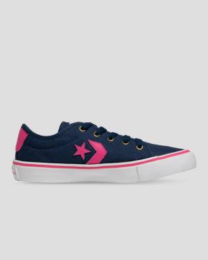 Tenis Cano Baixo Converse Star Replay Azuis Rosa | CV-643XPS