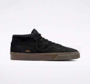 Tenis Skate Converse CONS Louie Lopez Pro Nubuck Couro Pretas Luz Marrom | CV-243GDV