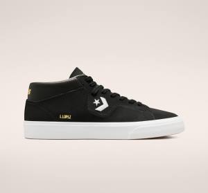 Tenis Skate Converse CONS Louie Lopez Pro Medio Pretas Branco | CV-481PCI