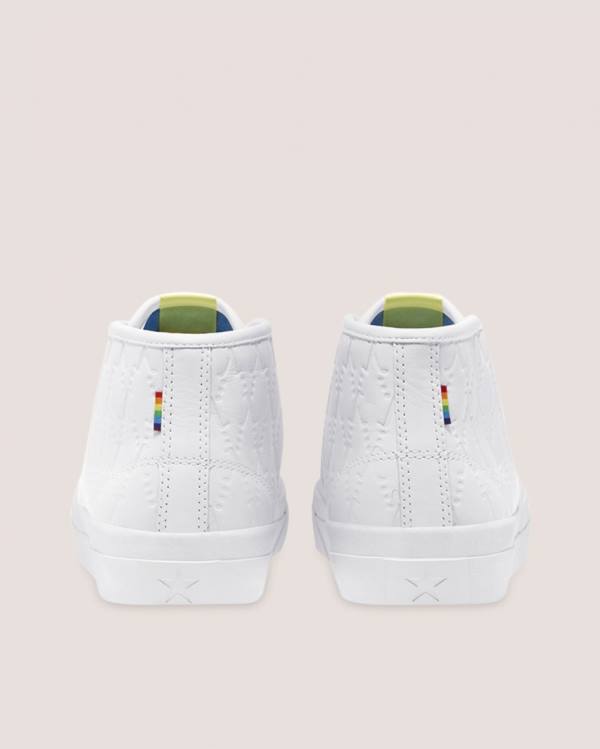 Tenis Cano Alto Converse Alexis Sablone Pride Jack Purcell Pro Branco | CV-746IYL