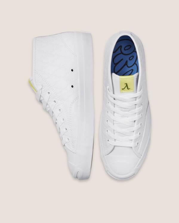 Tenis Cano Alto Converse Alexis Sablone Pride Jack Purcell Pro Branco | CV-746IYL