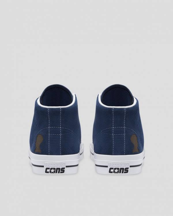 Tenis Cano Alto Converse CONS One Star Pro Ben Raemers Foundation Azuis | CV-402YAQ