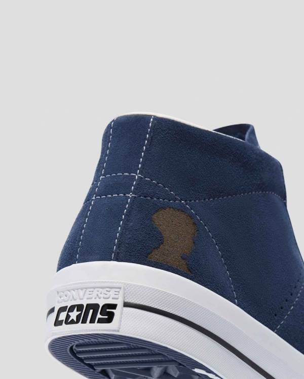 Tenis Cano Alto Converse CONS One Star Pro Ben Raemers Foundation Azuis | CV-402YAQ