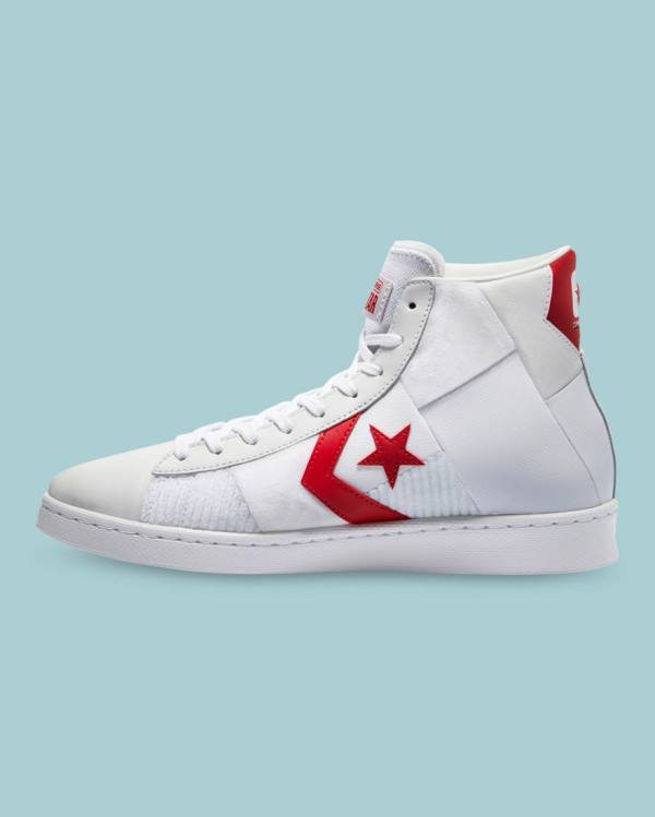 Tenis Cano Alto Converse Chase The Drip Pro Couro Branco | CV-809SAY