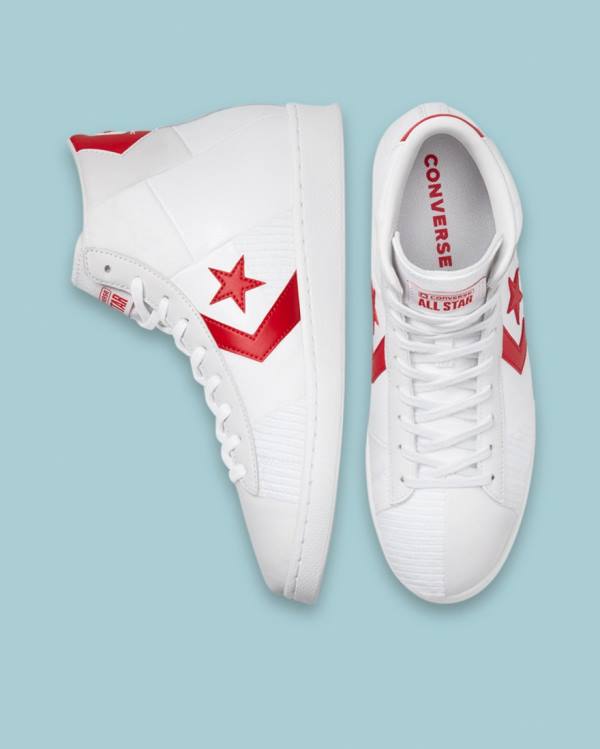 Tenis Cano Alto Converse Chase The Drip Pro Couro Branco | CV-809SAY