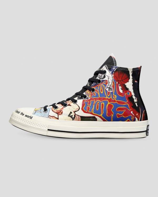 Tenis Cano Alto Converse Chuck 70 Beat The World Multicoloridas | CV-051DEM