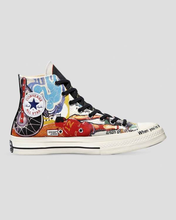 Tenis Cano Alto Converse Chuck 70 Beat The World Multicoloridas | CV-051DEM